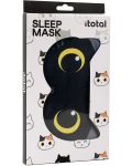 Μάσκα ύπνου I-Total Cats- μαύρη  - 4t