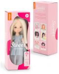 Απαλή κούκλα Orange Toys Sweet Sisters - Η Mia με γαλάζιο φόρεμα, 32 εκ - 2t