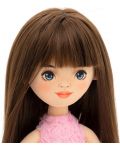 Απαλή κούκλα Orange Toys Sweet Sisters - Sophie με ροζ τριαντάφυλλο φόρεμα, 32 cm - 5t