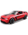 Μεταλλικό αυτοκίνητο για συναρμολόγηση Maisto - Ford Mustang, Κλίμακα 1:24, κόκκινο - 1t