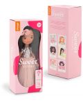 Απαλή κούκλα Orange Toys Sweet Sisters - Η Τίνα με ροζ φόρεμα με παγιέτες, 32 εκ - 2t