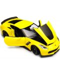 Μεταλλικό αυτοκίνητο Welly - Chevrolet Corvette Z06, 1:24, κίτρινο - 2t
