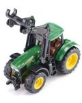 Μεταλικό παιχνίδι Siku - Τρακτέρ με δαγκάνα John Deere, πράσινο - 4t