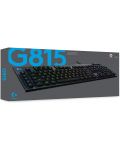 Μηχανικό πληκτρολόγιο Logitech - G815, US Layout, Тactile, μαύρο - 9t