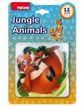 Παζλ με μαλακία κομμάτια Puedo - ζώο της ζούγκλας,12 κομμάτια,ποικιλία - 1t