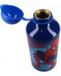 Μπουκάλι αλουμινίου Vadobag Let's Eat - Spider-Man, 500 ml - 3t