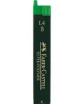 Μίνι γραφίτες Faber-Castell - Super-Polymer, 1.4 mm, B,12 τεμάχια - 1t