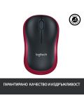 Ποντίκι Logitech - M185, ασύρματο, κόκκινο - 6t