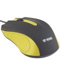 Ποντίκι Yenkee - 1015YW, οπτικό, κίτρινο - 2t