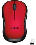 Ποντίκι Logitech - M220 Silent, ασύρματο, κόκκινο - 1t