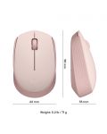 Ποντίκι Logitech - M171,οπτικό, ασύρματο, ροζ - 8t