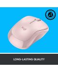 Ποντίκι Logitech - M220 Silent, Οπτικό , ασύρματο, ροζ - 12t