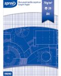 Μπλοκ χαρτιού χιλιοστών Spree - А4, 20 φύλλα - 1t