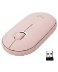 Ποντίκι Logitech - Pebble M350, οπτικό, ασύρματη, ροζ - 1t