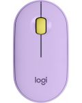 Ποντίκι Logitech - Pebble M350, οπτικό, ασύρματο, Lavender Lemonade - 2t