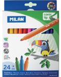 Μαρκαδόροι 24 χρωμάτων Milan – Conic tip, Ø 5 mm - 1t