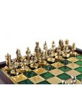 Μίνι πολυτελές σκάκι  Manopoulos -Βυζαντινή Αυτοκρατορία, πράσινο, 20x20 εκ - 4t