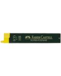Μίνι γκράφιτι Faber-Castell - Super-Polymer, 0.35 mm, HB, 12 τεμάχια - 1t