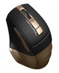 Ποντίκι A4tech - Fstyler FG35, οπτικό ασύρματο, μαύρο/καφέ - 4t