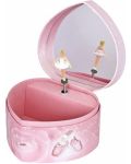 Μουσικό φωτιζόμενο κουτί καρδιάς Trousselier - Μπαλαρίνα, ροζ - 1t