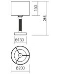 Επιτραπέζιο φωτιστικό Smarter - Astrid 01-1178, IP20, E27, 1x42W, χρώμιο - 2t