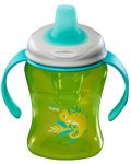Κύπελλο που δεν χυθεί με λαβές Vital Baby - Πράσινο, 260 ml - 3t