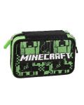 Κασετίνα με σχολικά είδη Panini Minecraft - Pixels Green - 1t