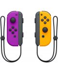 Nintendo Switch Joy-Con (σετ χειριστήρια) μωβ / πορτοκαλί - 3t
