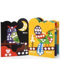 Εκπαιδευτικό βιβλιαράκι Tooky Toy - Ζώα, γεωμετρικές αυτοκόλλητες ζωγραφιές - 4t