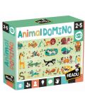 Εκπαιδευτικό παιχνίδι Headu Montessori - Ντόμινο με ζώα - 1t