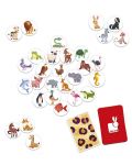 Εκπαιδευτικό παιχνίδι μνήμης Janod - Ζώα και χαρακτηριστικά - 3t