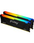 RAM Μνήμη  Kingston - FURY Beast RGB, 16GB, DDR4, 3600MHz - 1t