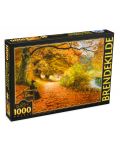 Παζλ D-Toys 1000 κομμάτια – Αλέα με φθινοπωρινά δέντρα, Hans Andersen Brendekilde - 1t