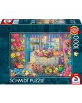 Παζλ Schmidt 1000 κομμάτια - Colourful flower shop - 1t