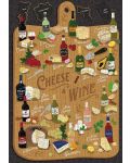 Παζλ Galison από 500 κομμάτια -  Τυρί και κρασί - 2t