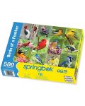 Παζλ Springbok 500 κομμάτια - Πουλιά στο δάσος - 1t