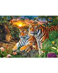 Παζλ Castorland 180 κομμάτια -Οικογένεια τίγρεις - 2t