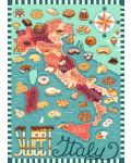 Παζλ Ravensburger 1000 κομμάτια - Χάρτης της Ιταλίας, γλυκά - 2t