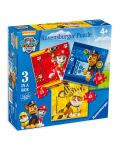 Παζλ Ravensburger 3 σε 1 -  Ο Ραμπλ, ο Μάρσαλ και ο Τσέις, Paw Patrol - 1t