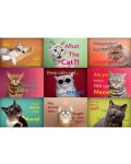 Παζλ Trefl  1500 κομμάτια- Αστεία πρόσωπα γάτας - 2t
