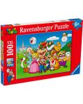 Παζλ Ravensburger από 100 XXL κομμάτια - Σούπερ Μάριο - 1t