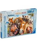 Παζλ Ravensburger από 500 κομμάτια - Ώρα για σέλφι - 1t