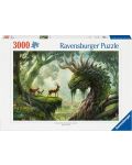 Παζλ Ravensburger 3000 κομμάτια - Ο δράκος του δάσους ξυπνά - 1t