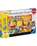 Παζλ Ravensburger 2 x 24 τεμαχίων- Minions σε δράση - 1t