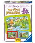 Παζλ Ravensburger 3 x 6 κομμάτια - Μικρά ζώα κήπου - 1t