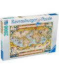 Παζλ Ravensburger 2000 τεμαχίων- Παγκόσμιος χάρτης - 1t