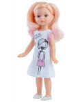 Κούκλα Paola Reina Mini Amigas - Έλενα, με λευκό φόρεμα με εικόνα κοριτσιού, 21 εκ - 1t