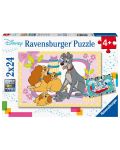 Παζλ Ravensburger από 2 x 24 κομμάτια - Κουτάβια της Disney - 1t