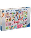 Παζλ Ravensburger από 500 κομμάτια - Γλυκοί Πειρασμοί - 1t