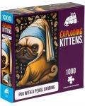 Παζλ Exploding Kittens 1000 κομμάτια-Ο σκύλος με το μαργαριταρένιο σκουλαρίκι - 1t